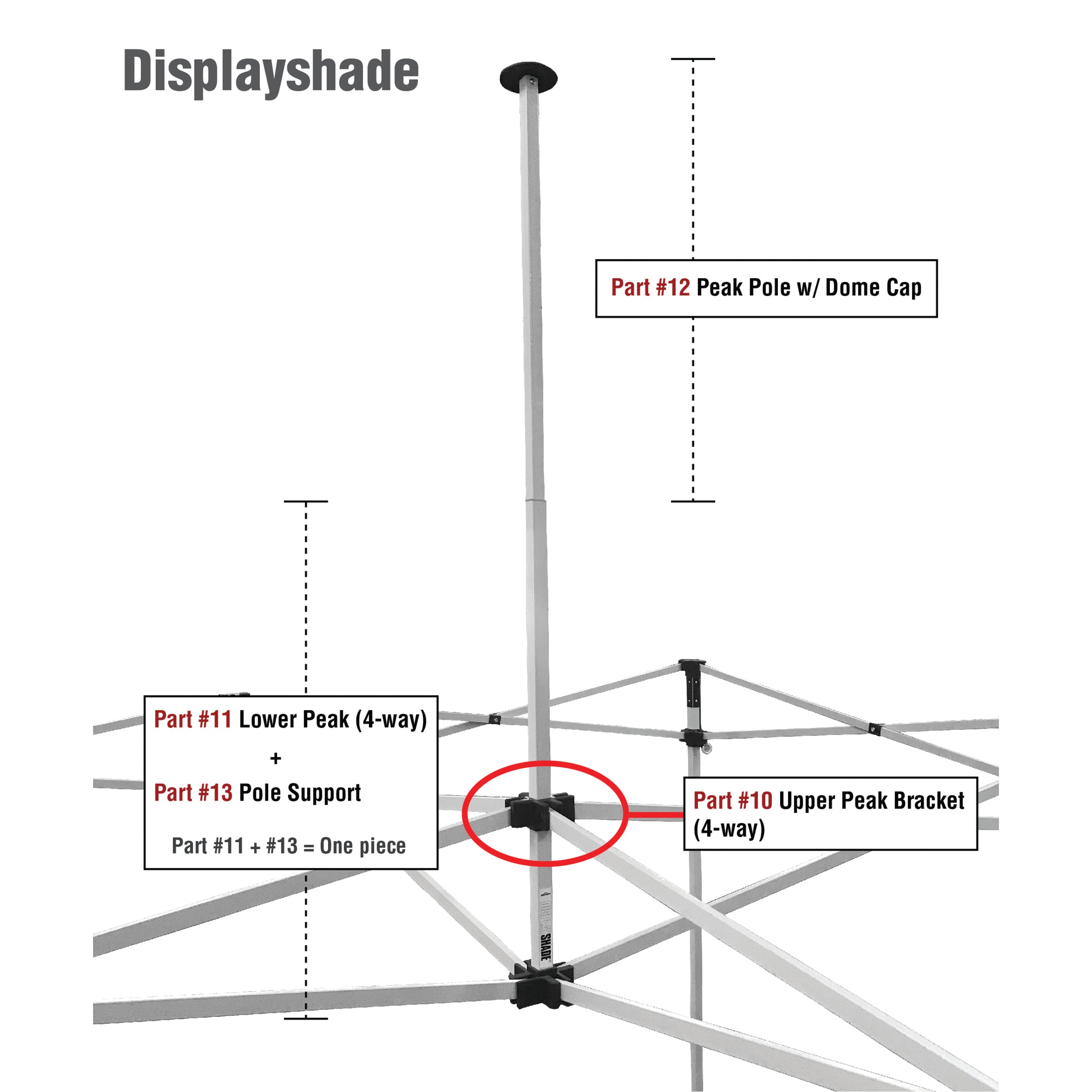 Part 3 – Displayshade/TitanShade Inner Leg (Set Of 2) main image 1
