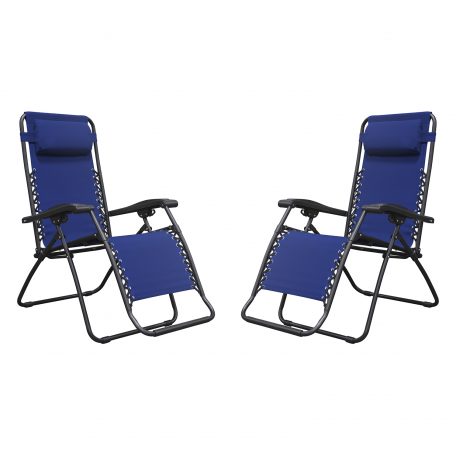 2-Pack Infinity Zero Gravity Chair Lounger, Adjustable Recliner, Durable Texteline Fabric, 300 LB Weight Capacity