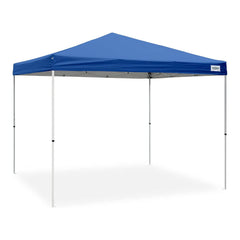 10'x10' RAPID PUSH V-Series 2 Pro Instant Canopy Kit  Blue, 100 Sq. Ft. of Shade, Straight Leg, Incudes Roller Bag