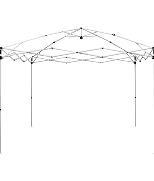 10'x10' RAPID PUSH V-Series 2 Pro Instant Canopy Kit  Blue, 100 Sq. Ft. of Shade, Straight Leg, Incudes Roller Bag