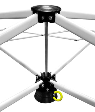 10'x10' RAPID PUSH V-Series 2 Pro Instant Canopy Kit  Blue, 100 Sq. Ft. of Shade, Straight Leg, Incudes Roller Bag