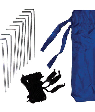 Sport Shelter Beach Shade 9' X 6' Blue, 54 Sq. Ft. of Shade Includes Carry Bag and Stake Kit, Lightweight