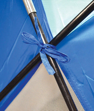 Sport Shelter Beach Shade 9' X 6' Blue, 54 Sq. Ft. of Shade Includes Carry Bag and Stake Kit, Lightweight