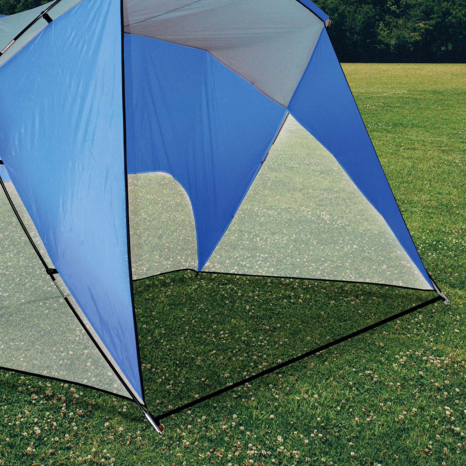 Sport Shelter Beach Shade 9' X 6' Blue, 54 Sq. Ft. of Shade Includes Carry Bag and Stake Kit, Lightweight