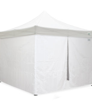 10'x10' Classic® Black Instant Canopy Deluxe Kit with Walls (Steel Black Frame)