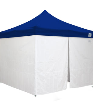 10'x10' Classic® Instant Canopy Deluxe Kit with Walls (Steel White Frame)