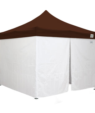 10'x10' Classic® Instant Canopy Deluxe Kit with Walls (Steel White Frame)