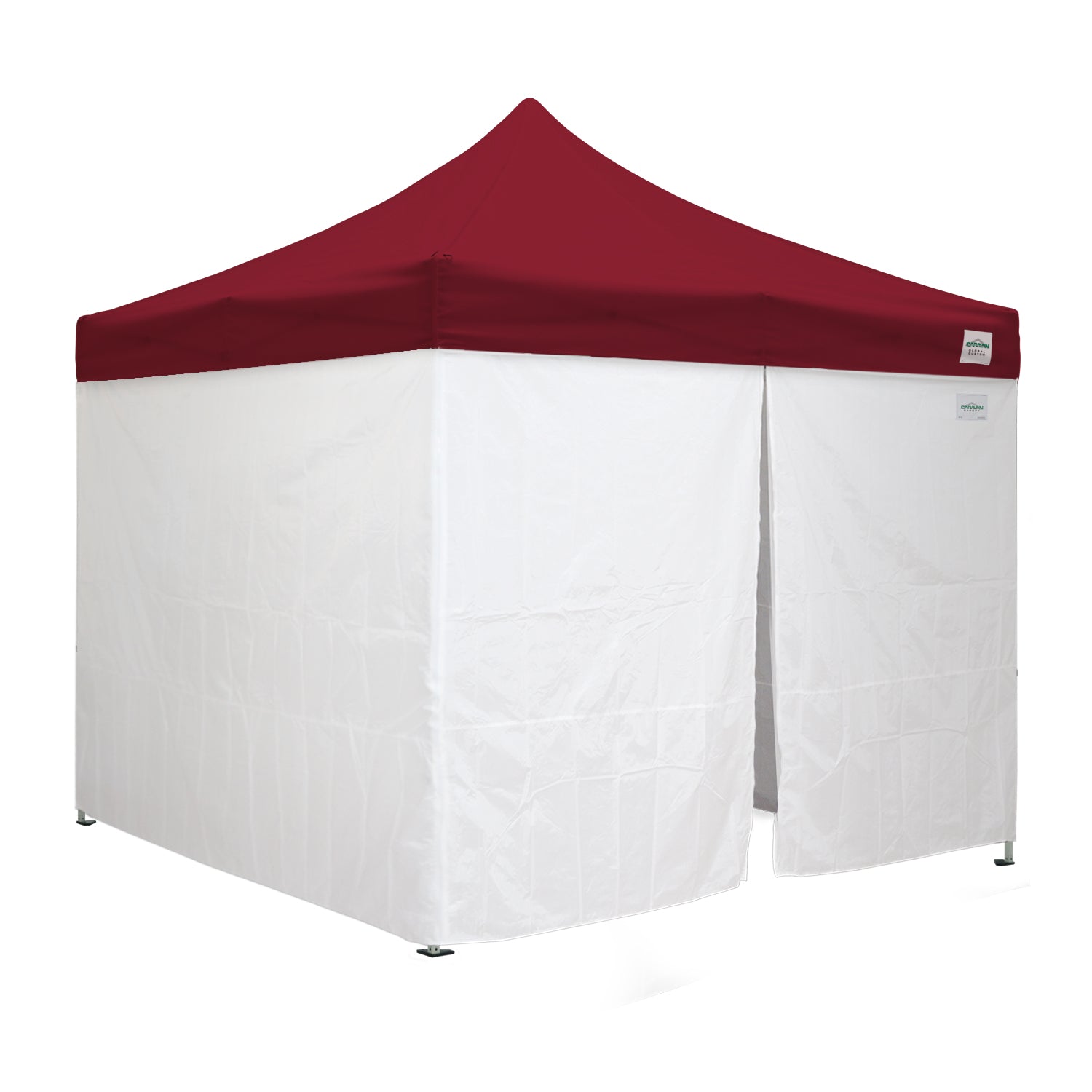 10'x10' Classic® Instant Canopy Deluxe Kit with Walls (Steel White Frame)