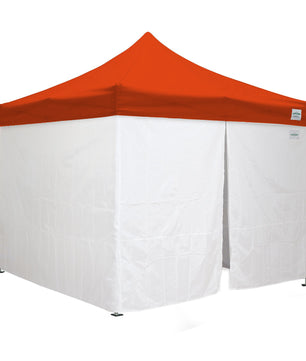 10'x10' Classic® Instant Canopy Deluxe Kit with Walls (Steel White Frame)