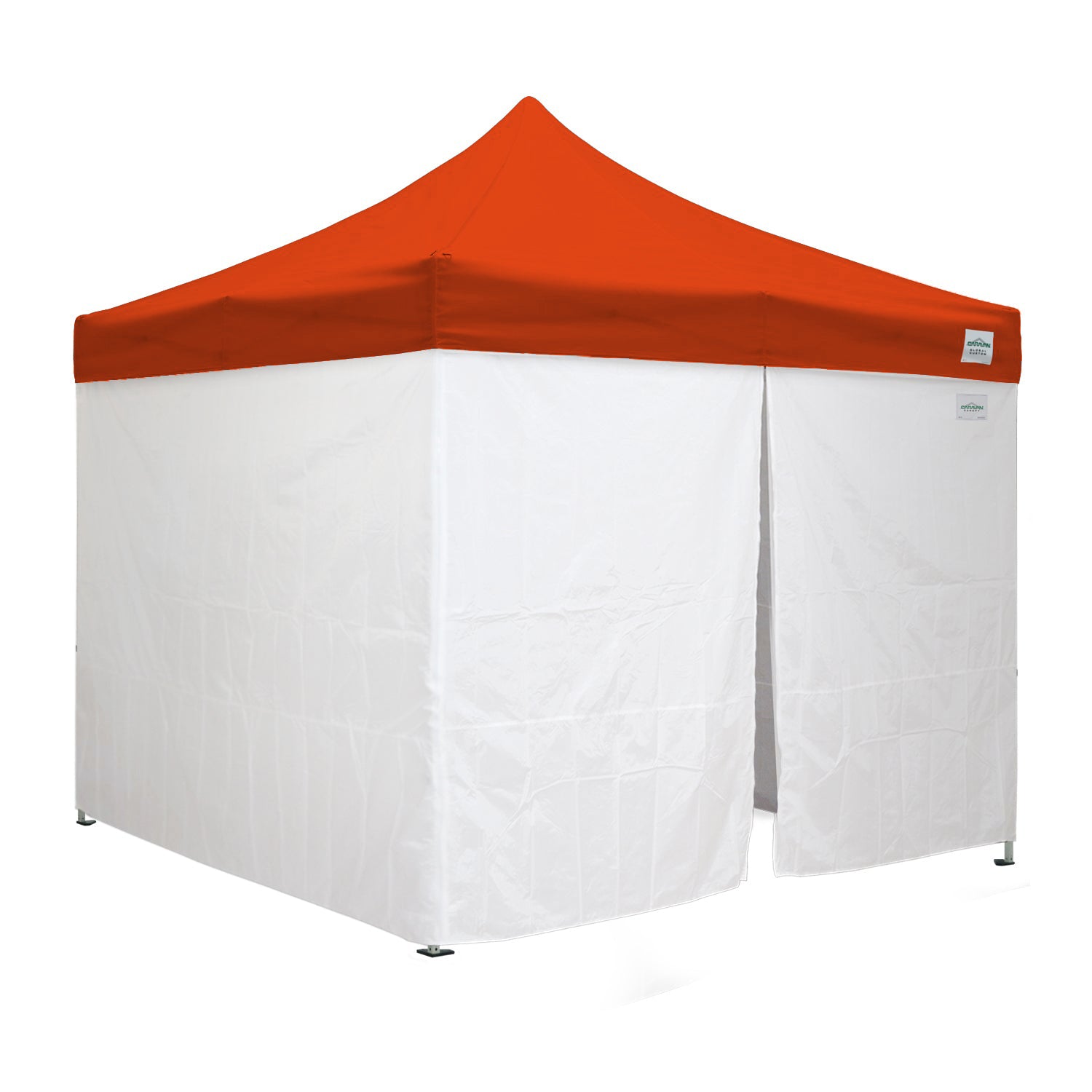 10'x10' Classic® Instant Canopy Deluxe Kit with Walls (Steel White Frame)
