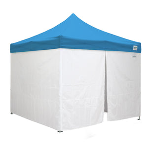 10'x10' Classic® Instant Canopy Deluxe Kit with Walls (Steel White Frame)