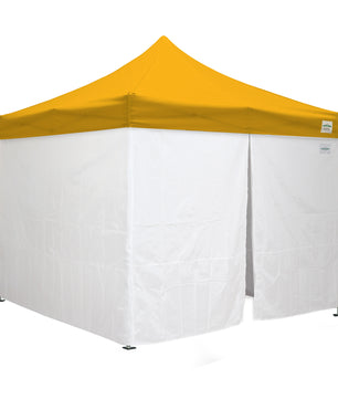 10'x10' Classic® Instant Canopy Deluxe Kit with Walls (Steel White Frame)