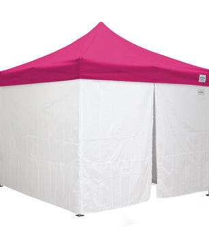 10'x10' Classic® Instant Canopy Deluxe Kit with Walls (Steel White Frame)