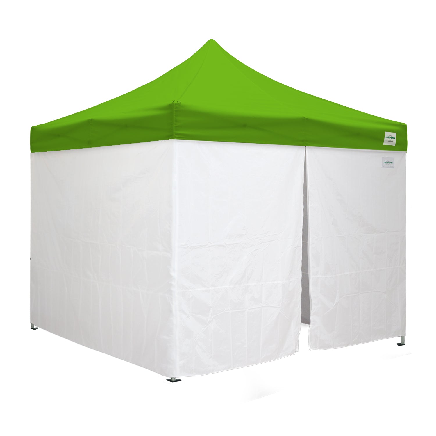 10'x10' Classic® Instant Canopy Deluxe Kit with Walls (Steel White Frame)