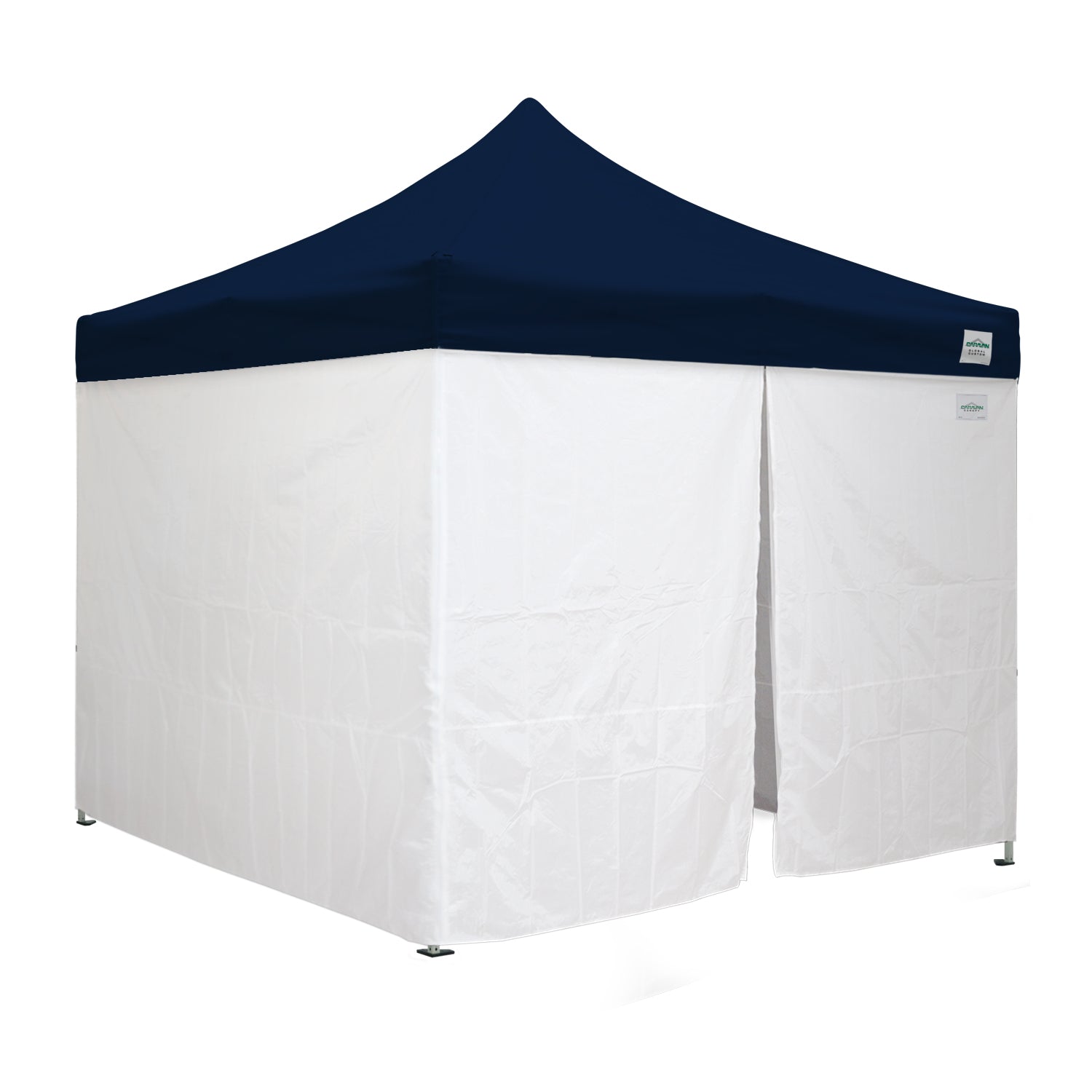 10'x10' Classic® Instant Canopy Deluxe Kit with Walls (Steel White Frame)