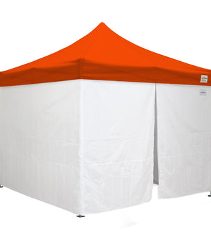 10'x10' Classic® Instant Canopy Deluxe Kit with Walls (Steel White Frame)