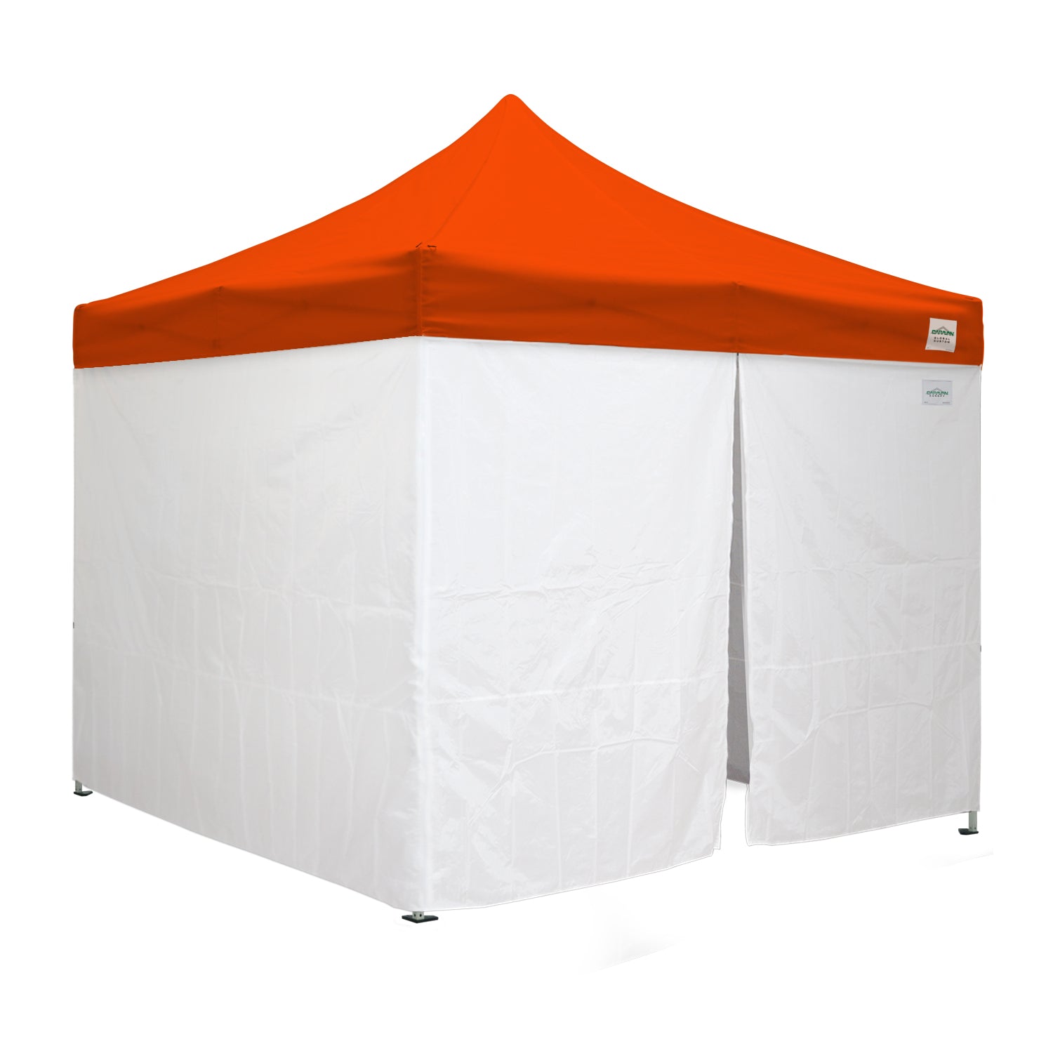 10'x10' Classic® Instant Canopy Deluxe Kit with Walls (Steel White Frame)