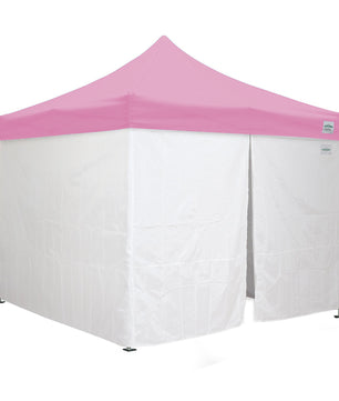 10'x10' Classic® Instant Canopy Deluxe Kit with Walls (Steel White Frame)