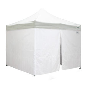 10'x10' Classic® Instant Canopy Deluxe Kit with Walls (Steel White Frame)