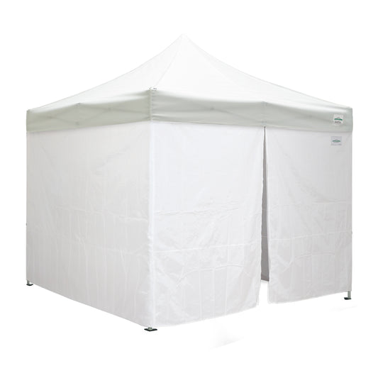 10'x10' Classic® Instant Canopy Deluxe Kit with Walls (Steel White Frame)