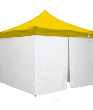 10'x10' Classic® Instant Canopy Deluxe Kit with Walls (Steel White Frame)