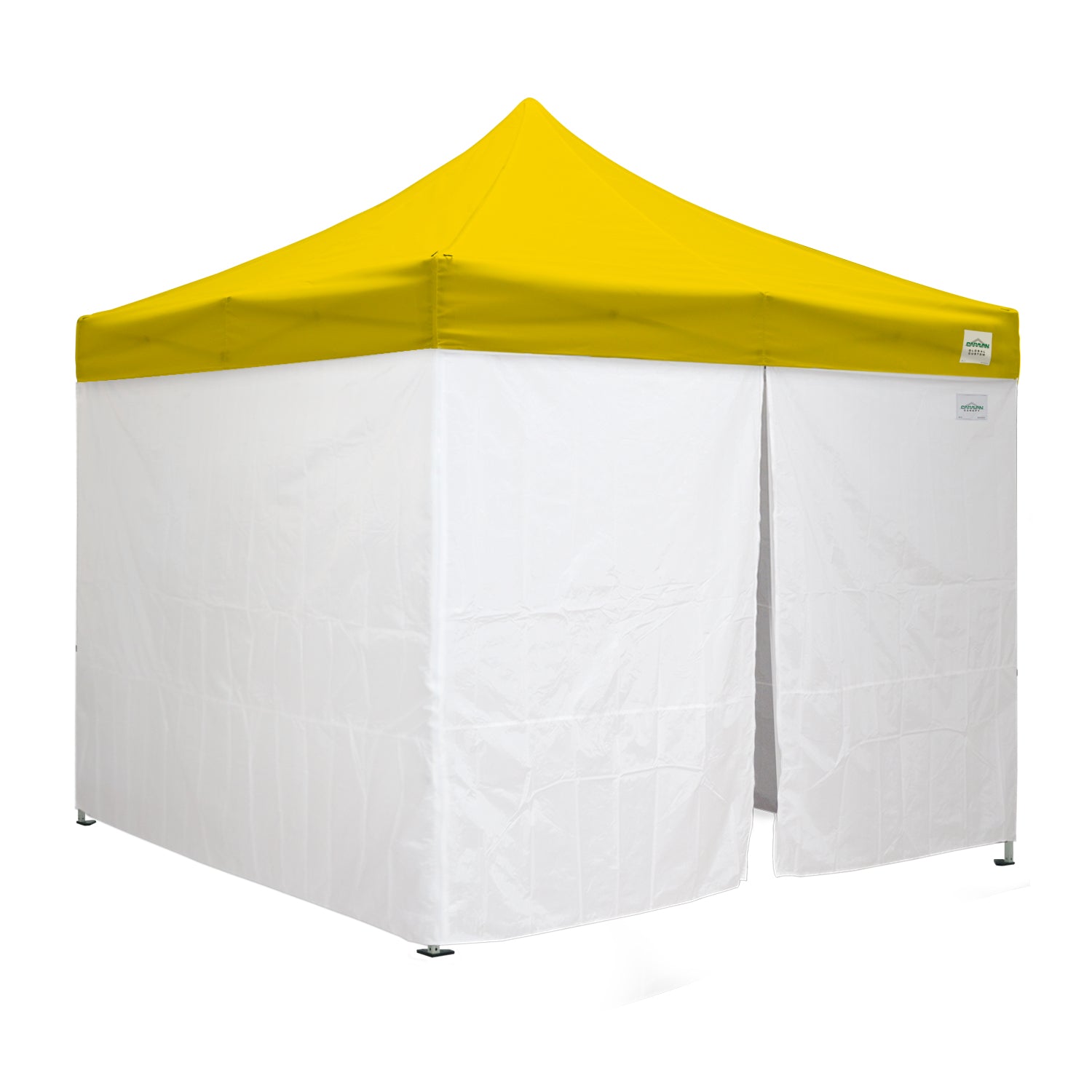 10'x10' Classic® Instant Canopy Deluxe Kit with Walls (Steel White Frame)