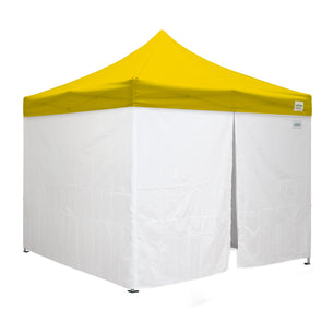 10'x10' Classic® Instant Canopy Deluxe Kit with Walls (Steel White Frame)