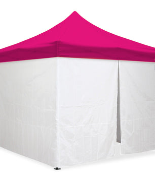 10'x10' Classic® Black Instant Canopy Deluxe Kit with Walls (Steel Black Frame)