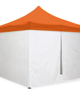 10'x10' Classic® Black Instant Canopy Deluxe Kit with Walls (Steel Black Frame)