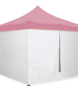 10'x10' Classic® Black Instant Canopy Deluxe Kit with Walls (Steel Black Frame)