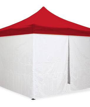 10'x10' Classic® Black Instant Canopy Deluxe Kit with Walls (Steel Black Frame)