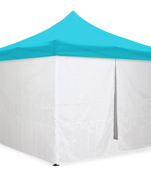 10'x10' Classic® Black Instant Canopy Deluxe Kit with Walls (Steel Black Frame)