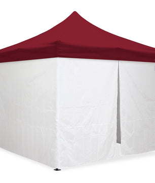 10'x10' Classic® Black Instant Canopy Deluxe Kit with Walls (Steel Black Frame)