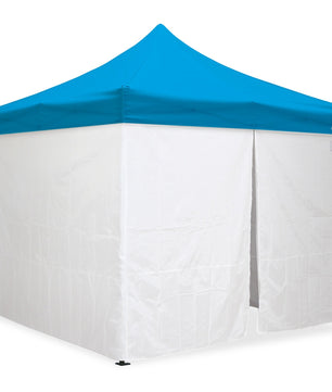 10'x10' Classic® Black Instant Canopy Deluxe Kit with Walls (Steel Black Frame)