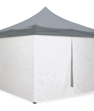 10'x10' Classic® Black Instant Canopy Deluxe Kit with Walls (Steel Black Frame)