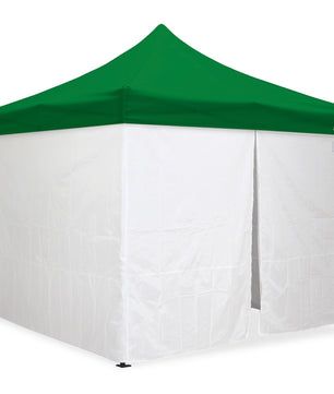 10'x10' Classic® Black Instant Canopy Deluxe Kit with Walls (Steel Black Frame)