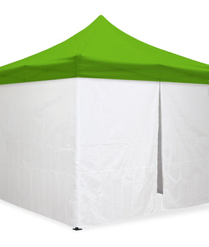 10'x10' Classic® Black Instant Canopy Deluxe Kit with Walls (Steel Black Frame)