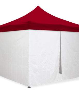 10'x10' Classic® Black Instant Canopy Deluxe Kit with Walls (Steel Black Frame)