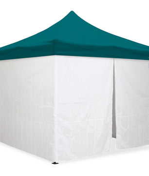 10'x10' Classic® Black Instant Canopy Deluxe Kit with Walls (Steel Black Frame)