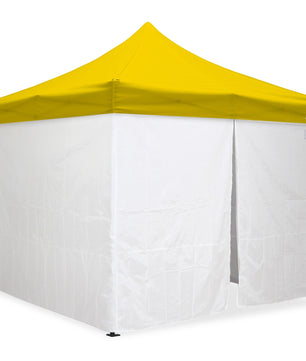 10'x10' Classic® Black Instant Canopy Deluxe Kit with Walls (Steel Black Frame)