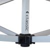 10'x10' Classic® Instant Canopy Deluxe Kit with Walls (Steel White Frame)