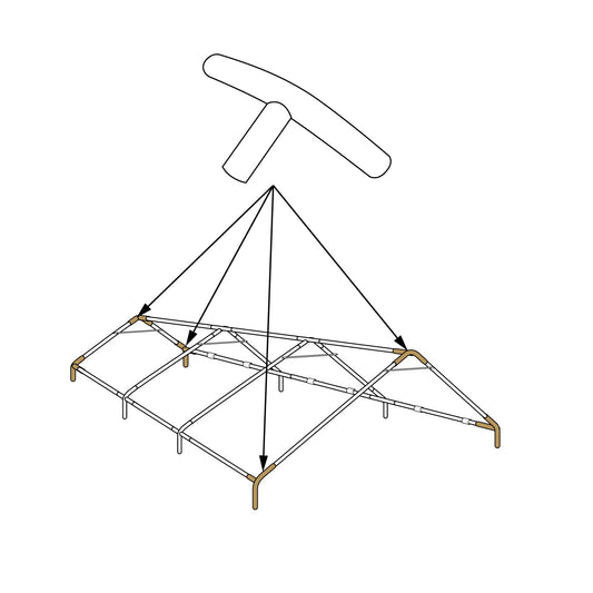 Mega Domain 3 Way Corner Bracket Part D (Qty 1)