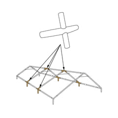 Mega Domain 4 Way Corner Bracket Part E (Qty 1)