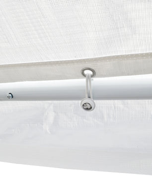 10'x20' Domain Pro 200 Carport Shelter White, Powder-Coated Steel Frame