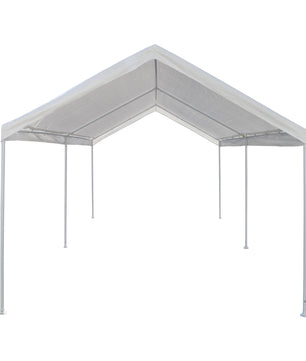 10'x20' Domain Pro 200 Carport Shelter White, Powder-Coated Steel Frame