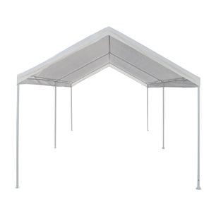 10'x20' Domain Pro 200 Carport Shelter White, Powder-Coated Steel Frame