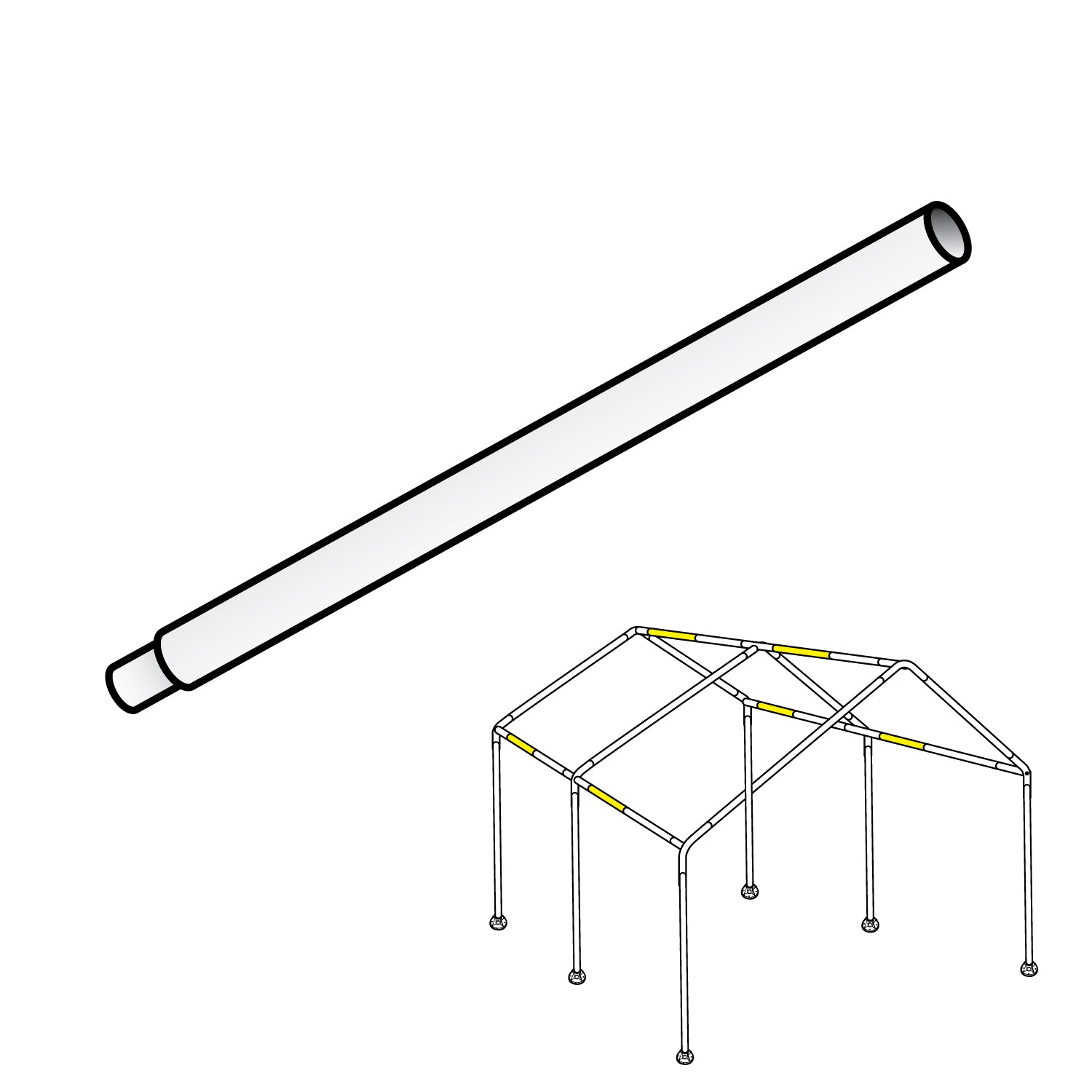 Domain™ Cross Brace Pole Part B1 (Qty 1)