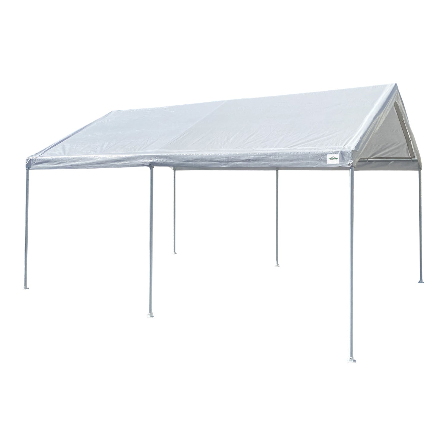 10'x15' Domain Pro 150 Carport Shelter White, Powder-Coated Steel Frame