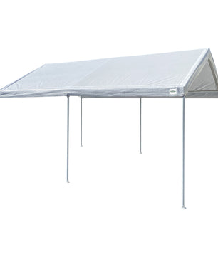 10'x15' Domain Pro 150 Carport Shelter White, Powder-Coated Steel Frame