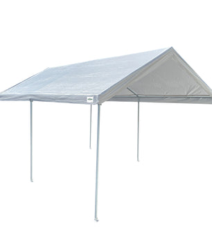 10'x15' Domain Pro 150 Carport Shelter White, Powder-Coated Steel Frame